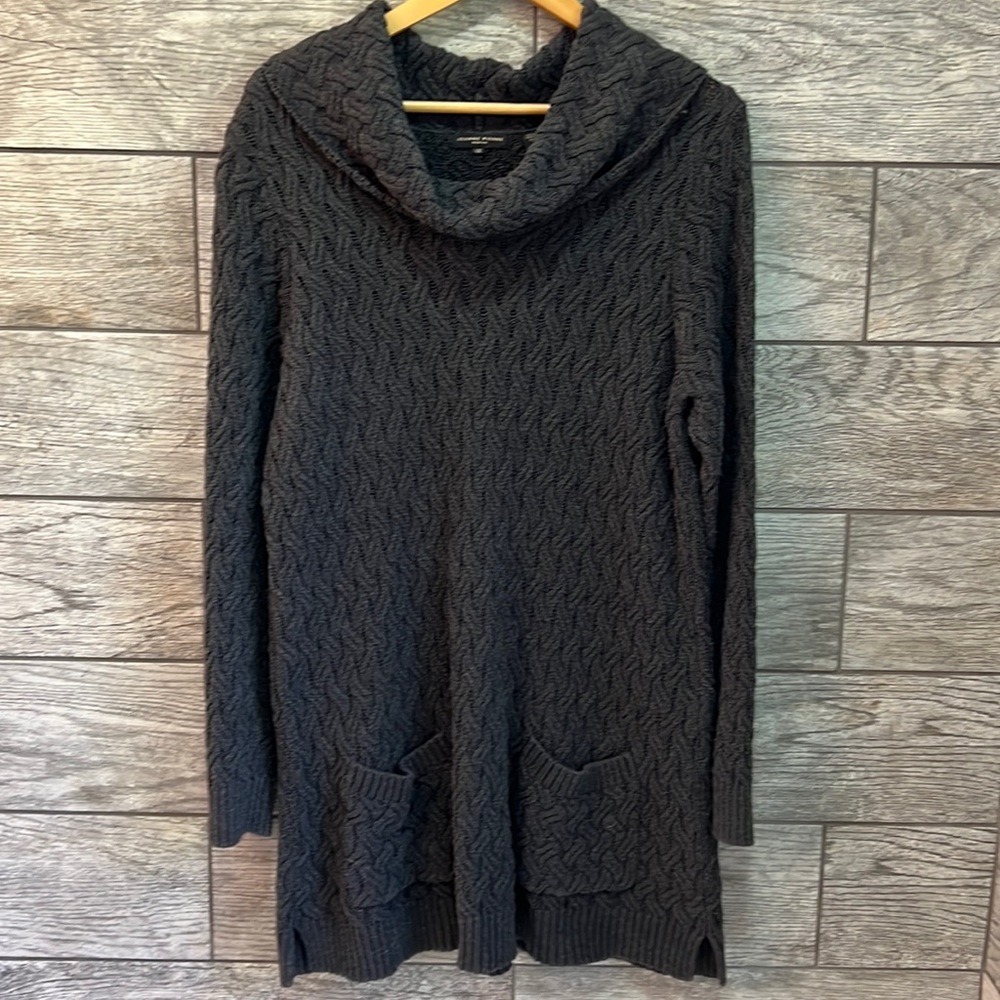 Jeanne Pierre Women’s Sweater Dress, Size 1X, Gray
